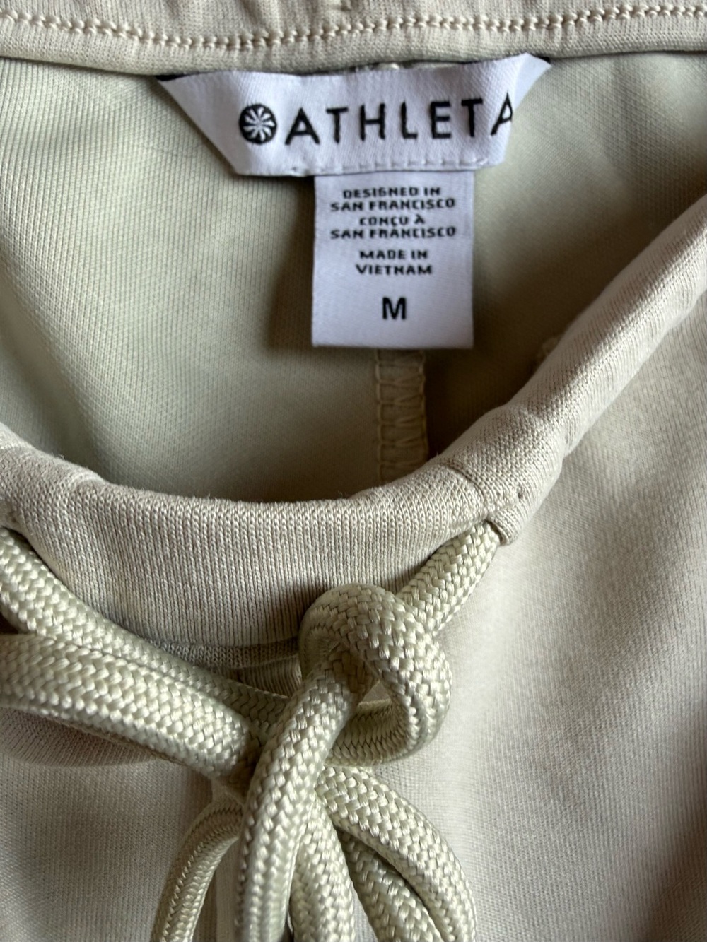 Athleta SeaSoft Pintuck Pant Cream Wide-Leg Drawstring Pants NWT - Picture 9 of 14
